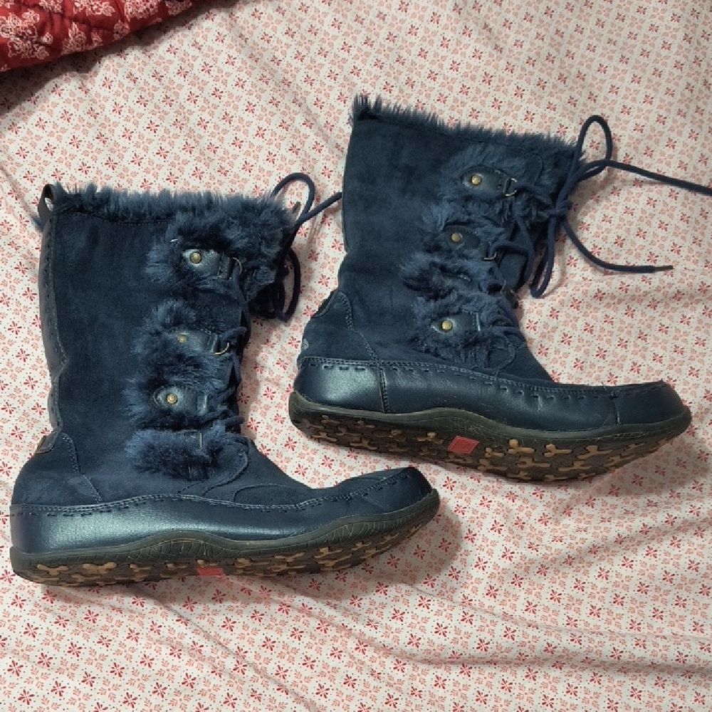 Winter & Rain Boots in Navy  with Waterproof Design